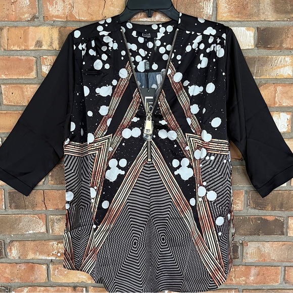 Lior Paris Women’s Multicolored Half Zip Up Top Size Small - Picture 11 of 11